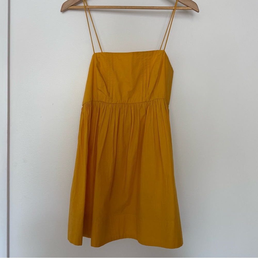 Maeve babydoll yellow spaghetti strap top NWT XS